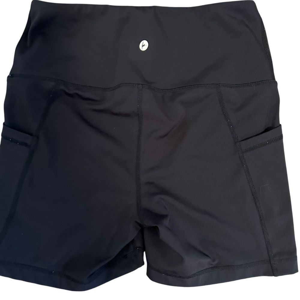 Athletic‎ Shorts High Waist Yoga Running Workout Pocket Bike Shorts - Picture 2 of 11